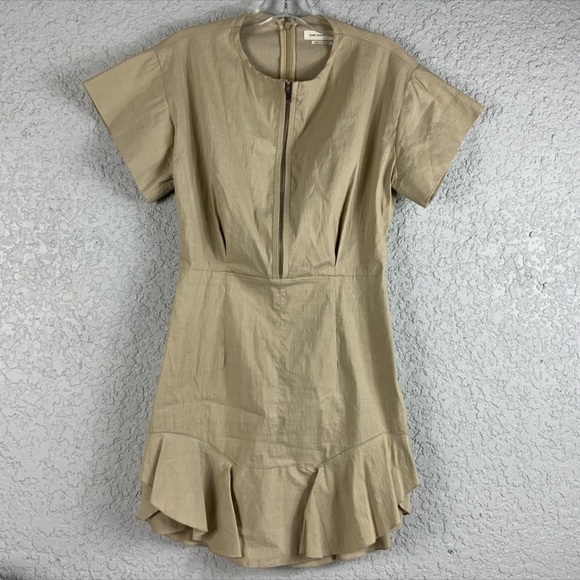 Isabel Marant Étoile Neit Ruffle Zip Dress Sz 40 - Picture 1 of 5